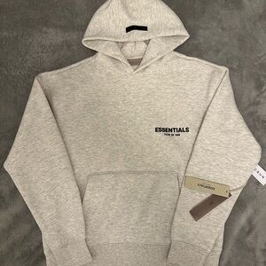 Fear of God Essentials Light Heather Gray Hoodie